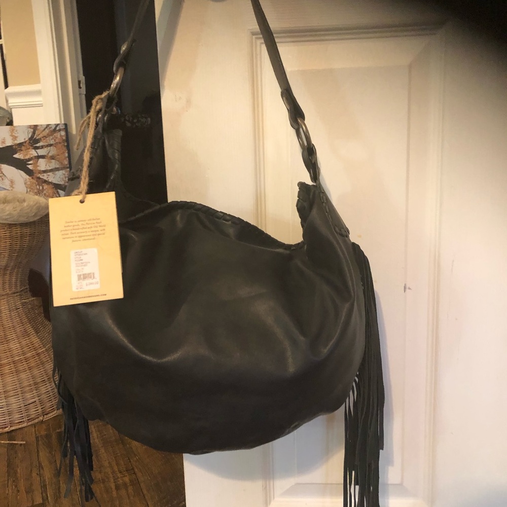 NWT Patricia Nash Vincenzo Slouch Fringe Hobo